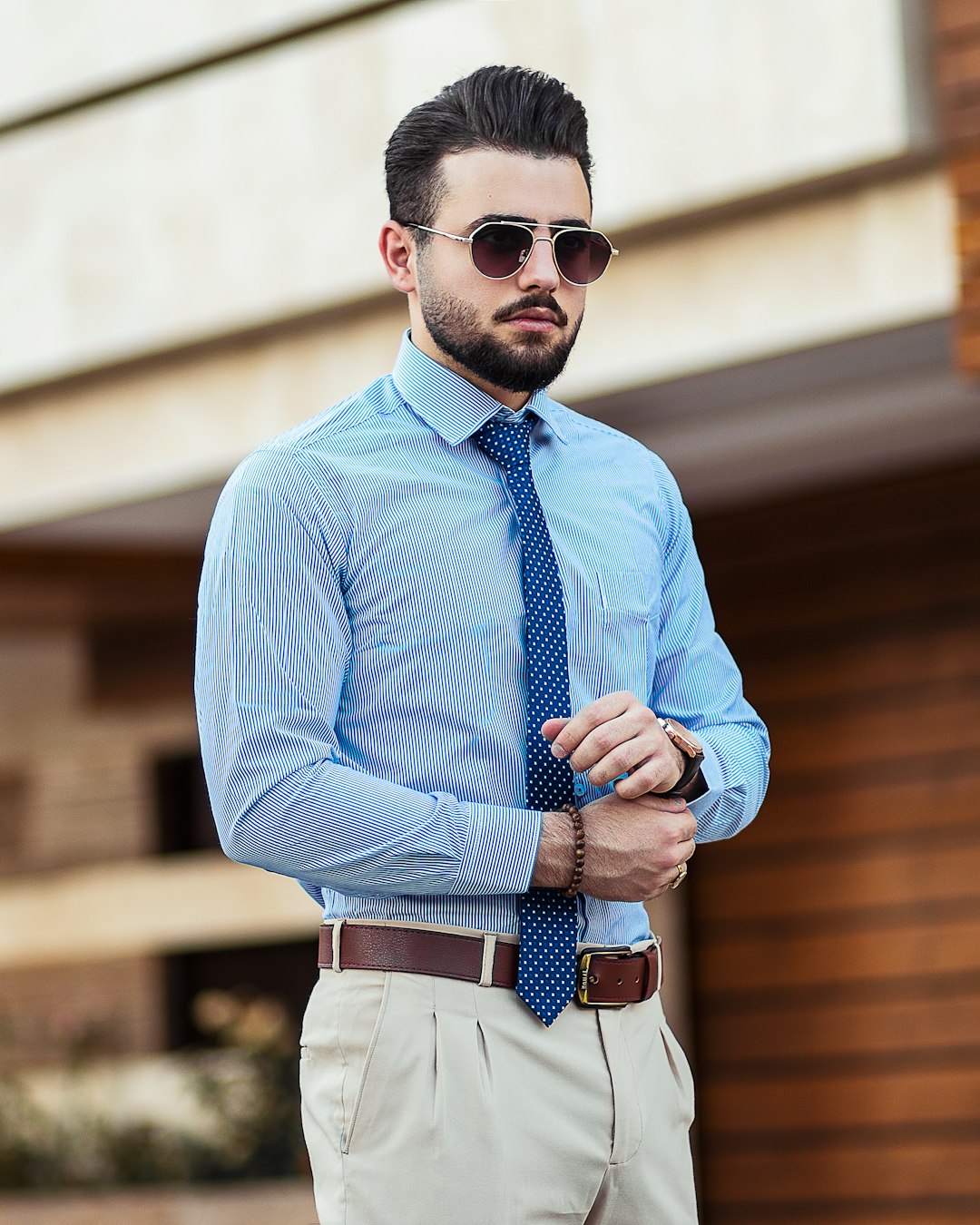 Camisa Oxford Slim Fit Celeste